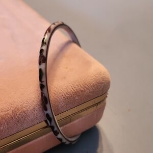 Floral Enamel Bangle Bracelet